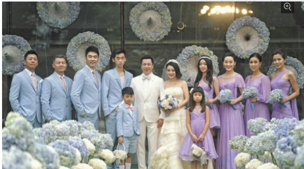 王中磊与妻裸婚内幕,老婆家庭背景照片图,王中磊婚礼补办现场视频