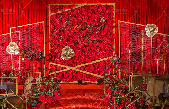 红色婚礼现场布置图片 国内红色系婚礼意义是什么都有哪些特色